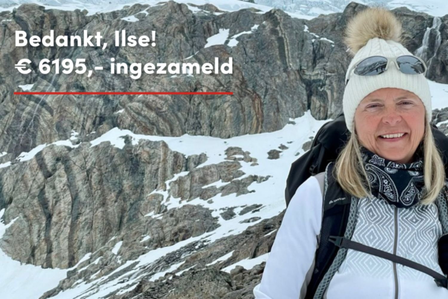 Ilse Verheyen zamelt 6195 euro in